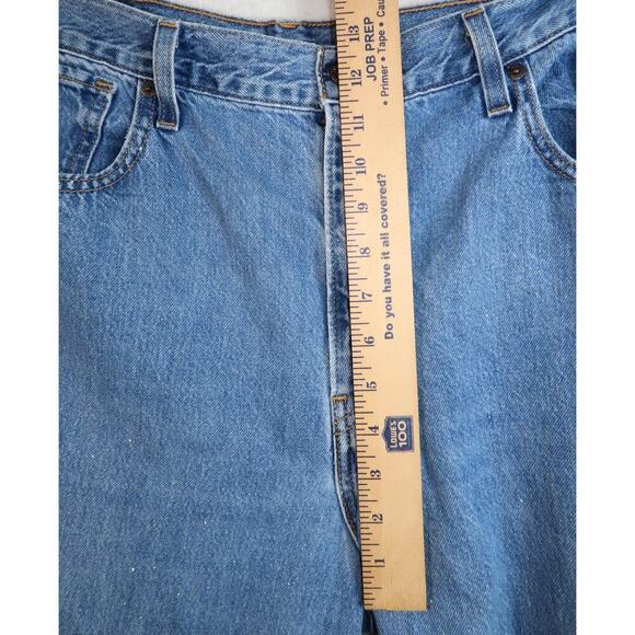 Levi’s High Waisted Straight Size 32 x 27 Distressed Side Butt R Red Tab - Picture 8 of 9